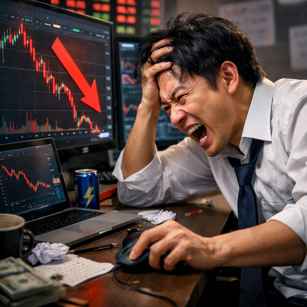 感情的になりトレードが崩れてしまうトレーダー